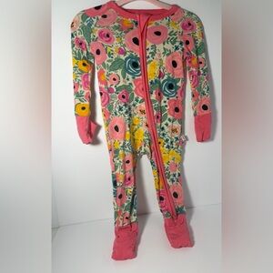 Little Sleepies Floral Footed 7 Pieces Pajamas -0-3 months